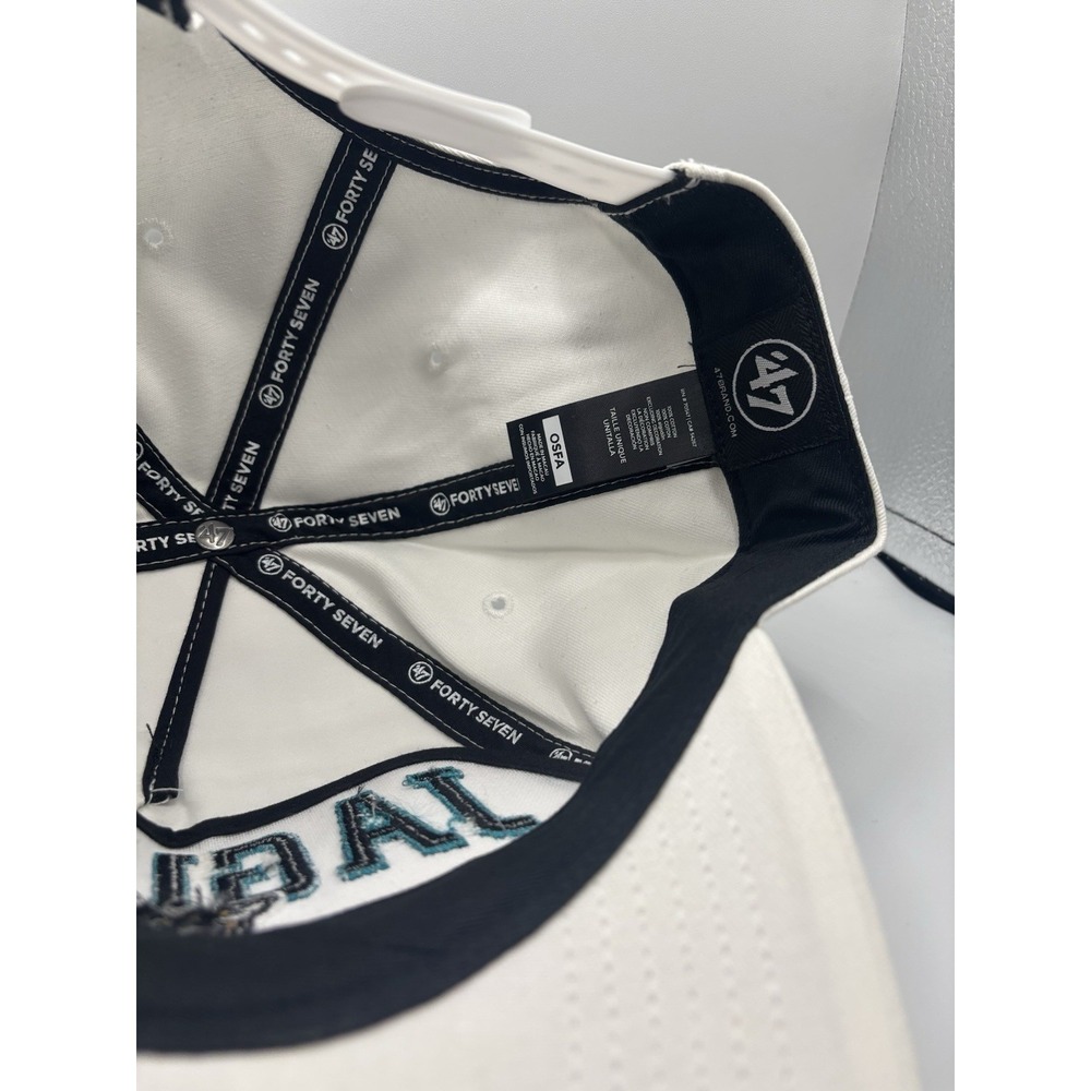 NEW Jacksonville Jaguars NFL '47 Brand Hat Hitch Snapback Adjustable Cap‎ White - Picture 5 of 6